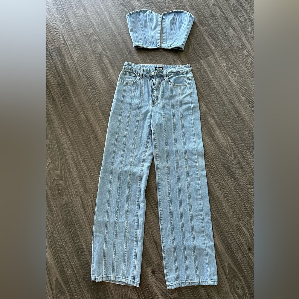 Corset and Jean Set